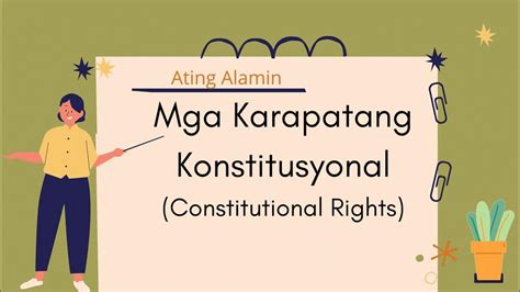 karapatang humarap sa korte ang nahuli upang malaman|Karapatang Konstitusyonal. Ang karapatang konstitusyonal ay .